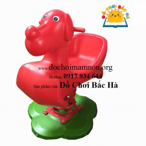 Thú nhún lò xo hình con chó A450