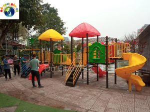 cung cấp lắp đặt sân chơi ngoài trời tại thành phố Yên Phong, Bắc Ninh.